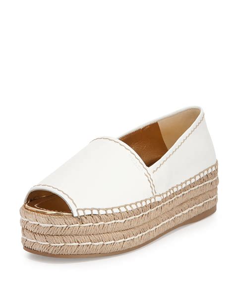 peep toe flatform espadrille prada pink|Prada platform sandals.